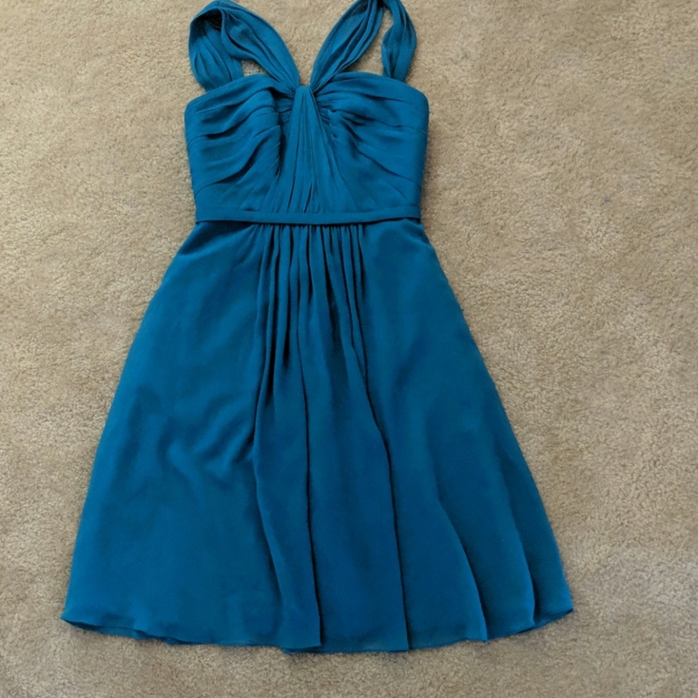 David's Bridal W10943 Bridesmaids Dress in Oasis